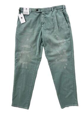 PT Torino Rave Stretch Chino Straight Distress Spark Pants ( 36 )